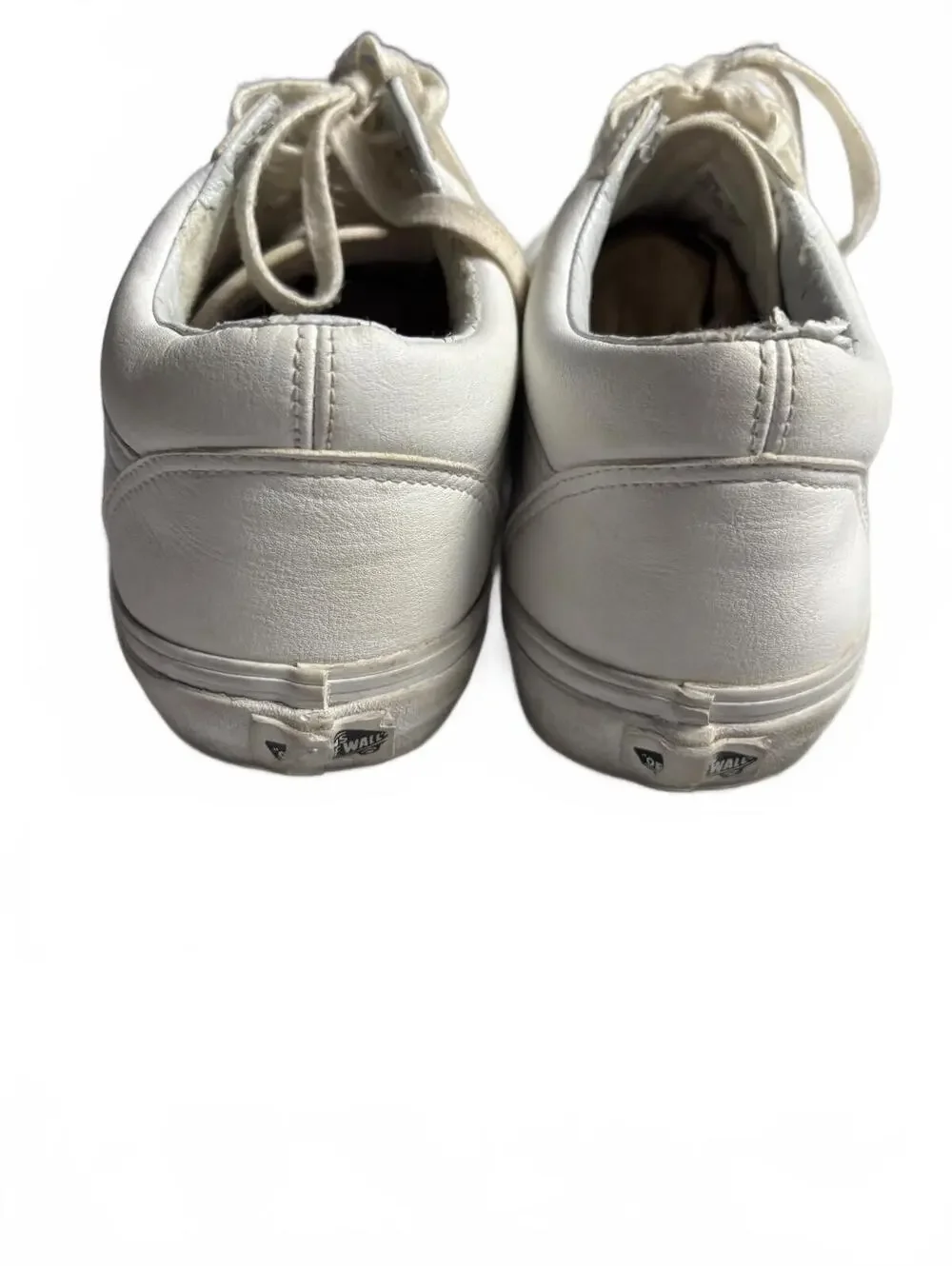 Vans White Leather Sneakers - Men's Casual Shoes
